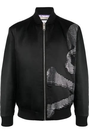 Philipp Plein Skull&Bones satin-finish bomber jacket