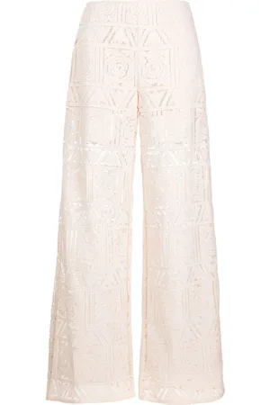Cult Gaia Sia semi-sheer trousers