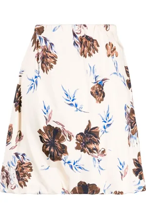 Jil Sander Floral-print elastic-waist skirt