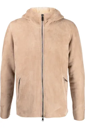GIORGIO BRATO Suede hooded jacket