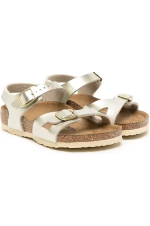 Birkenstock Rio double-strap metallic sandals