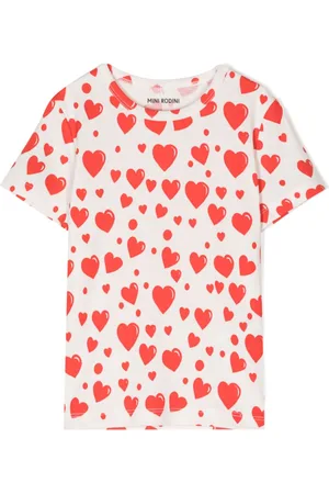 Mini Rodini Heart-print cotton T-shirt