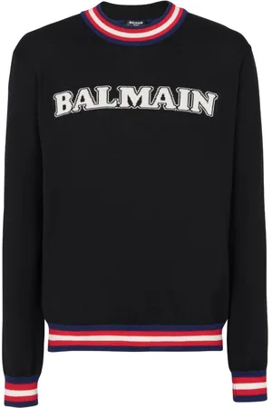 Balmain Logo-jacquard merino jumper