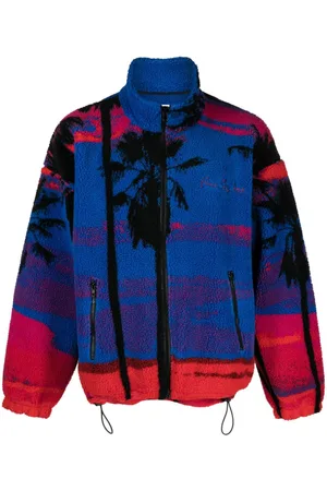 BLUE SKY INN Logo-embroidered fleece jacket