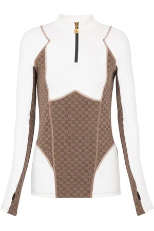 Balmain Monogram jacquard knit top