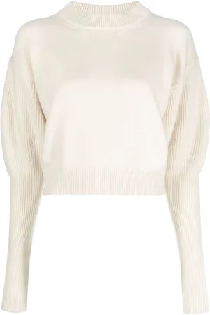 Alexander McQueen Cropped wool-cashmere jumper