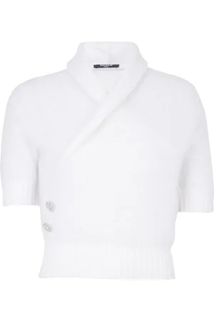 Balmain Wrap mohair jumper