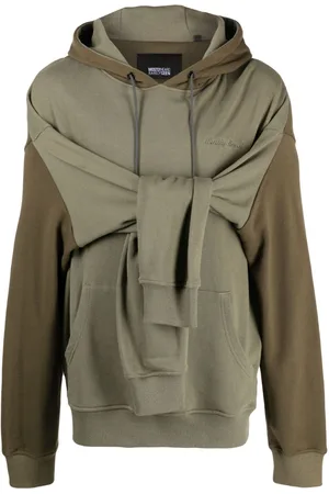 MOSTLY HEARD RARELY SEEN Double-sleeve layered cotton hoodie