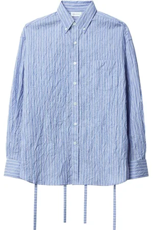JOHN ELLIOTT Tie-fastening stripe-print cotton