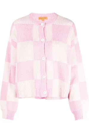 STINE GOYA Ash checked cardigan