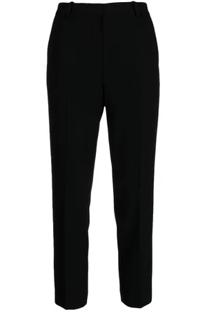 THEORY Treeca crepe cropped-leg trousers