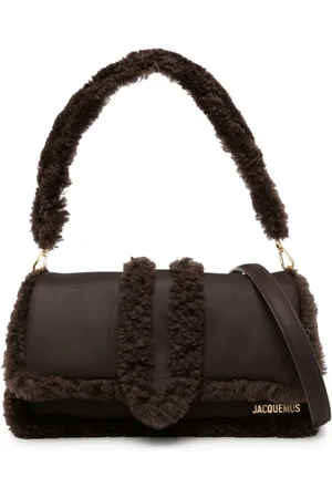 Jacquemus Le Bambidou shearling shoulder bag