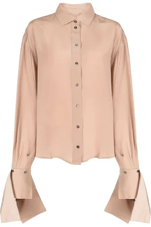 Rokh Contrast-cuffs silk shirt
