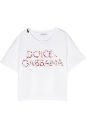 Dolce & Gabbana Floral logo-print cotton T-shirt