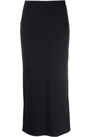 Gauchere High-waisted rear-slit skirt