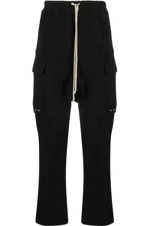 Rick Owens Drawstring drop-crotch cargo trousers