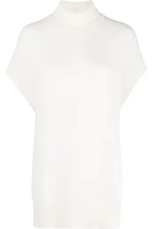 Fabiana Filippi Brushed-knit turtleneck T-shirt