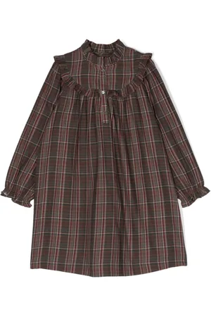 BONPOINT Plaid-check pattern dress