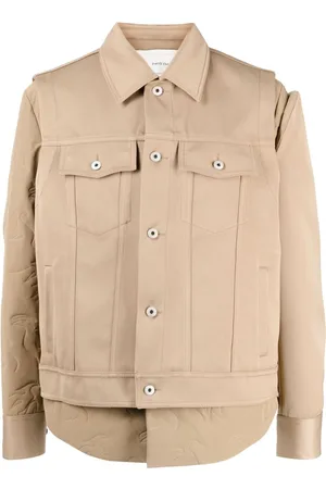 Feng Chen Wang Logo-patch long-sleeve jacket