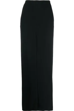 Patou Crepe high-waisted maxi skirt