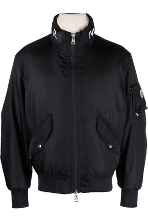 Moncler Logo-collar padded bomber jacket