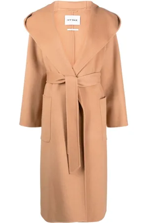 Ivy & Oak Single-breasted belted wool coat