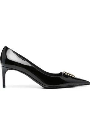 Dolce & Gabbana Logo-plaque 75mm leather pumps