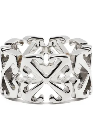 OFF-WHITE Arrows-motif plaque ring