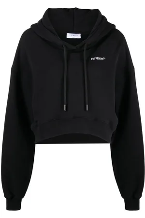 OFF-WHITE Logo-print cropped hoodie