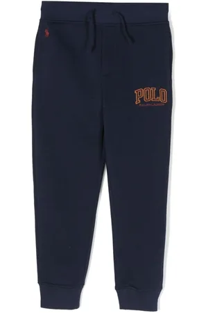 Ralph Lauren Logo-embroidered cotton blend track pants