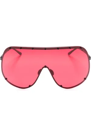 Rick Owens Shield-frame tinted sunglasses
