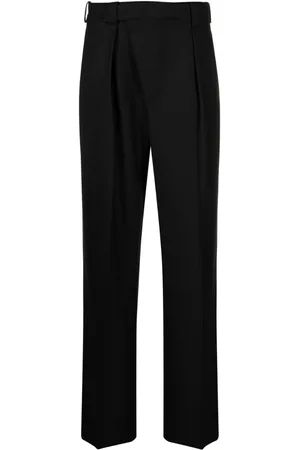 Victoria Beckham Pleated wool wrap trousers