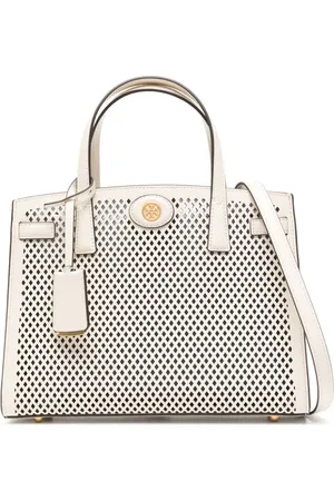Tory Burch Small Robinson perforated tote bag