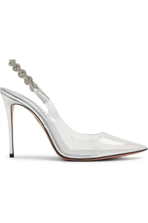 Aquazzura Love Link 105mm transparent pumps