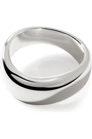 John Hardy Surf logo-engraved band ring