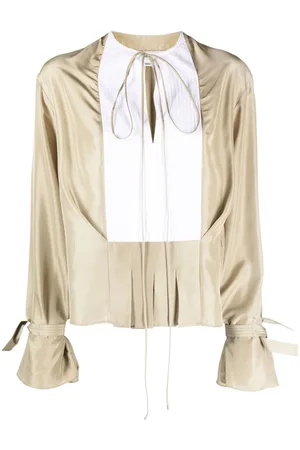Victoria Beckham Silk long-sleeve blouse