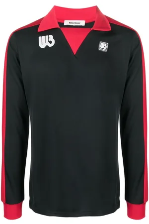 WALES BONNER Logo-print long-sleeve jersey