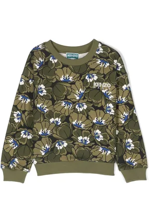 Kenzo Floral-print cotton sweatshirt