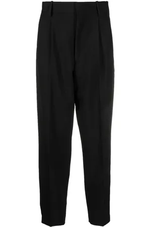Quira Pressed-crease high-waist trousers
