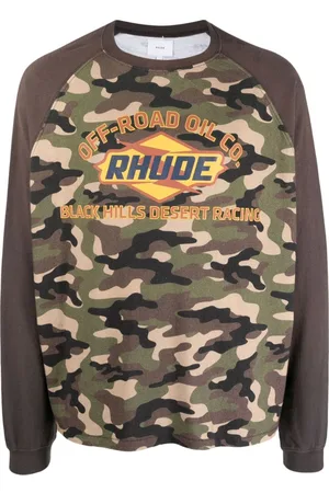 Rhude Camouflage-print cotton T-shirt