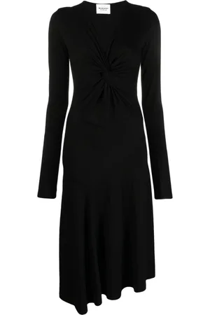 Marant Etoile Twist-detail V-neck dress