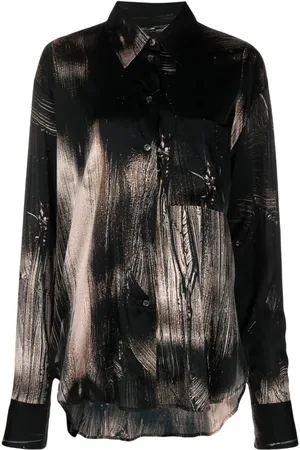 Louisa Ballou Abstract-pattern print long-sleeve shirt