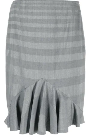 Dior 1990s ruffled hem miniskirt