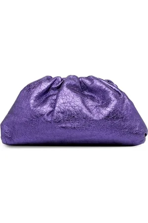 Giuseppe Zanotti Tobiko Velvet Clutch Bag - Purple