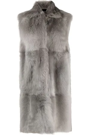 Fabiana Filippi Sleeveless faux-fur coat
