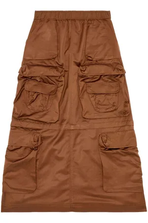 Diesel O-Nita cargo-pocket elasticated maxi skirt
