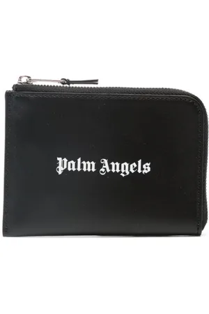 Palm Angels Logo-print leather cardholder