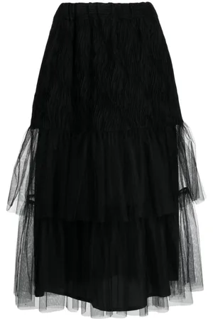 NOIR KEI NINOMIYA Tiered tulle midi skirt