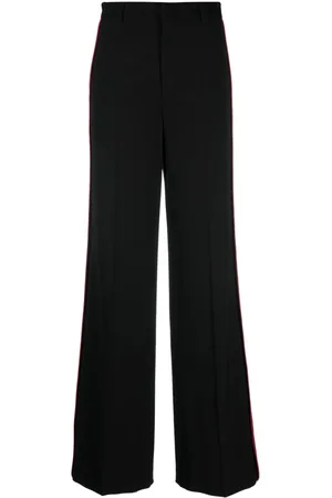 RED Valentino Stripe-detailing tailored-cut trousers