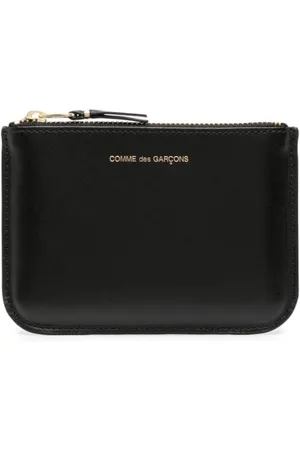 Comme des Garçons Logo-stamp leather coin purse